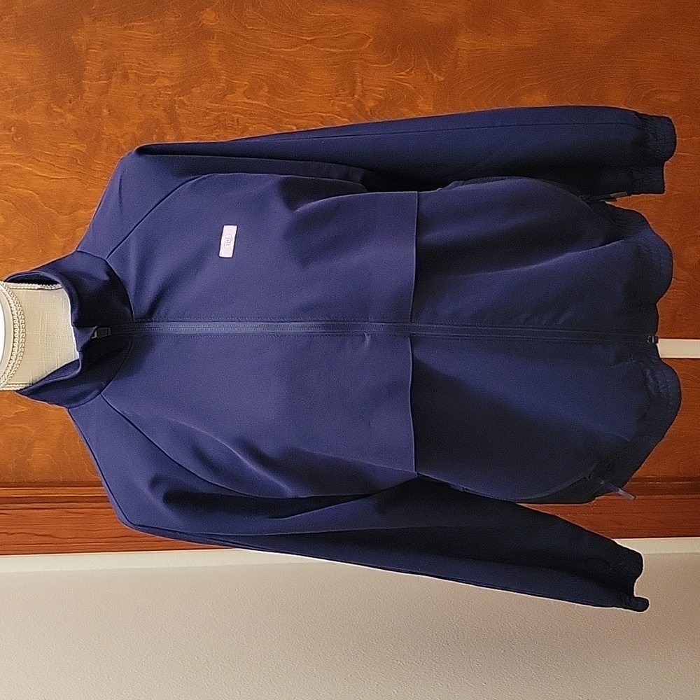 FIGS Sydney Scrub Jacket Tactical Collection Full Zip Vented Navy Blue - size M